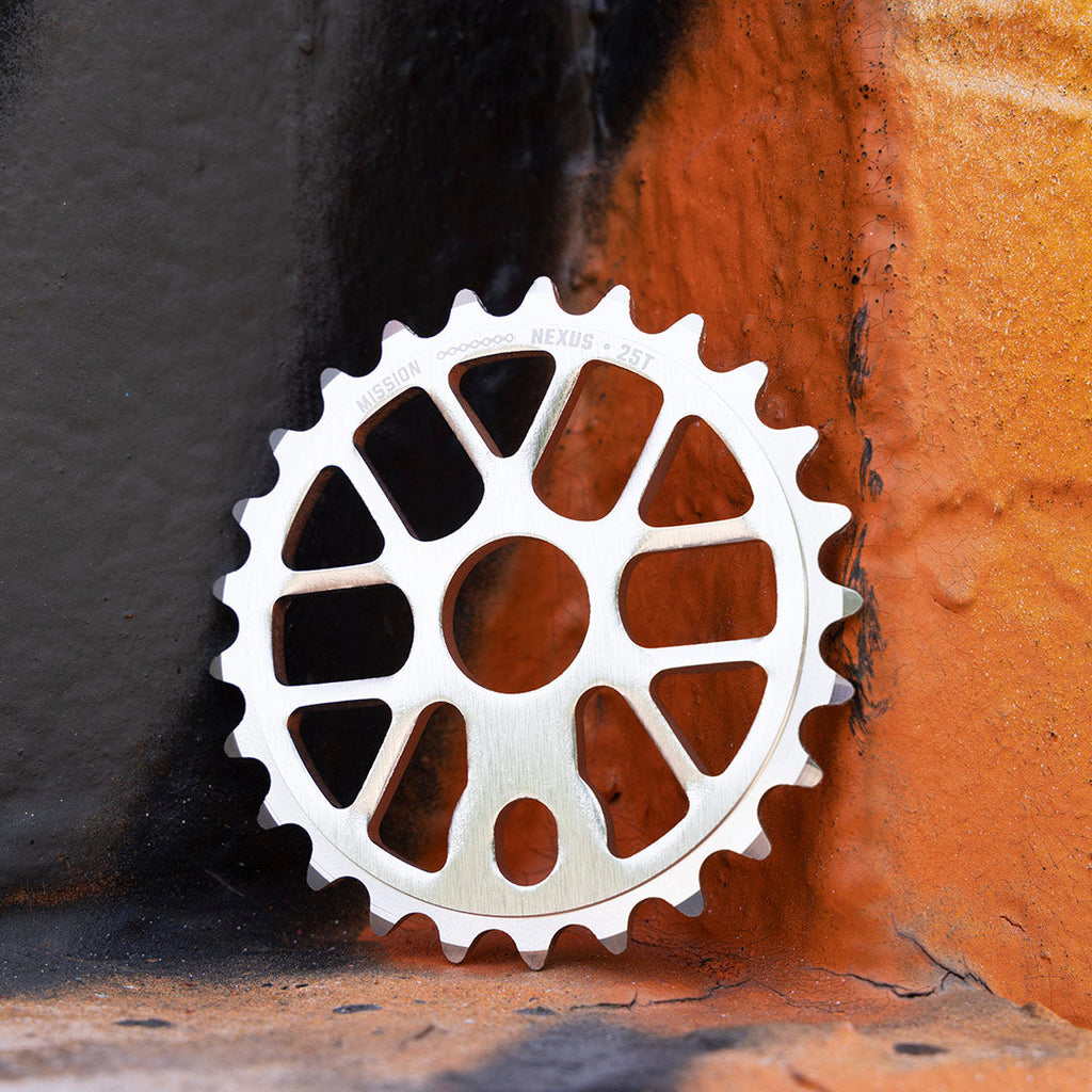 Silver Mission Nexus sprocket.