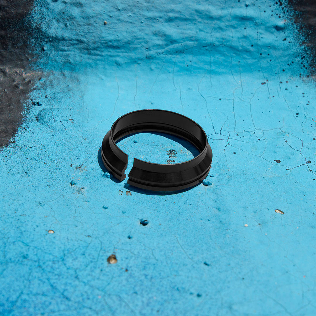 Integrated headset compression wedge.